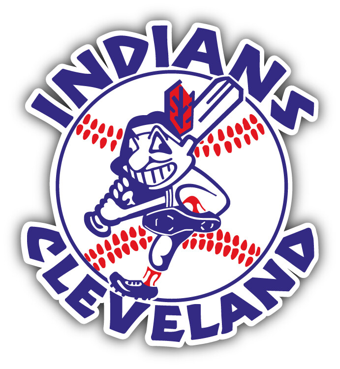 Cleveland Indians MLB Baseball Sport Logo Car Bumper Sticker Decal “SIZES”