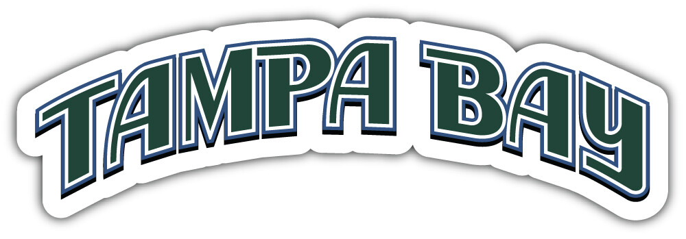 Tampa Bay Rays MLB Baseball Sport Logo Car Bumper Sticker Decal ”SIZES”
