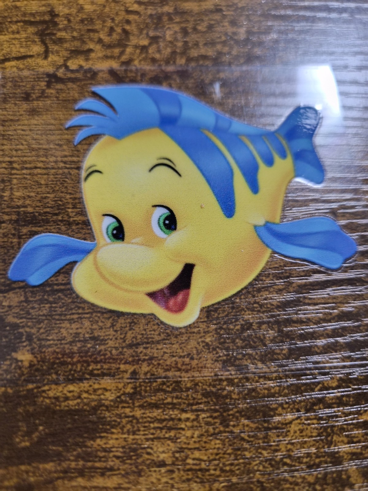 LITTLE MERMAID FLOUNDER RETRO High Quality UVDTF Decal Sticker waterproof USA