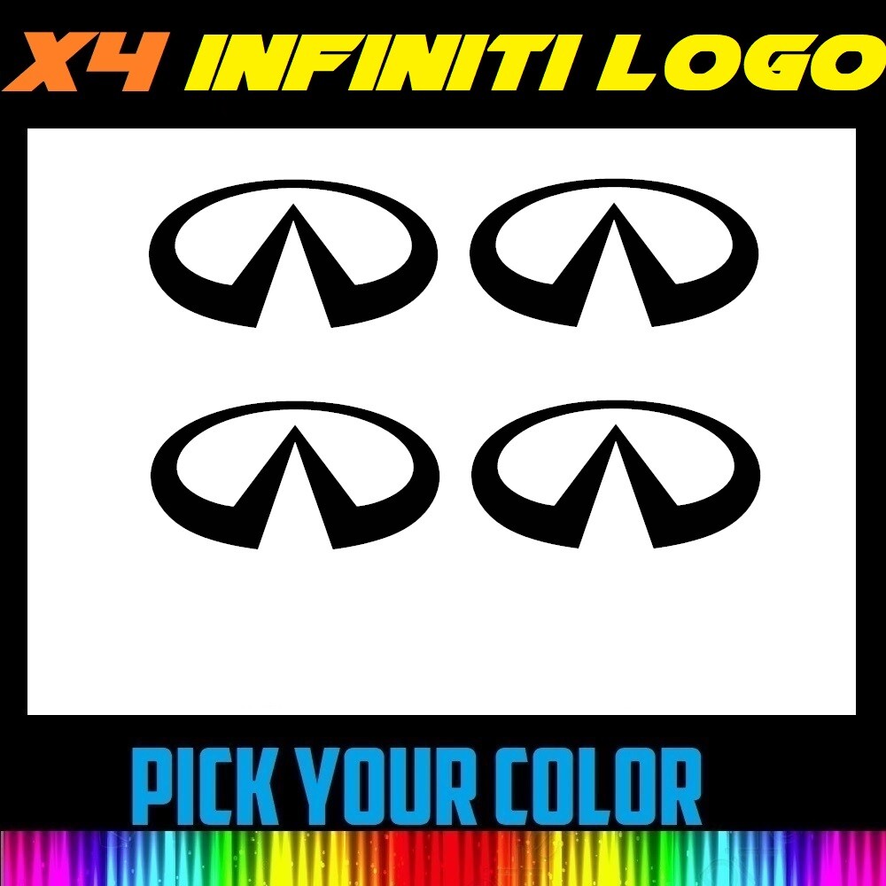 x4 2″ 3″ 4″ 6″ 8″ INFINITI Logo Vinyl Decal Wheel, Car, WINDOW Sticker FREE SHIP