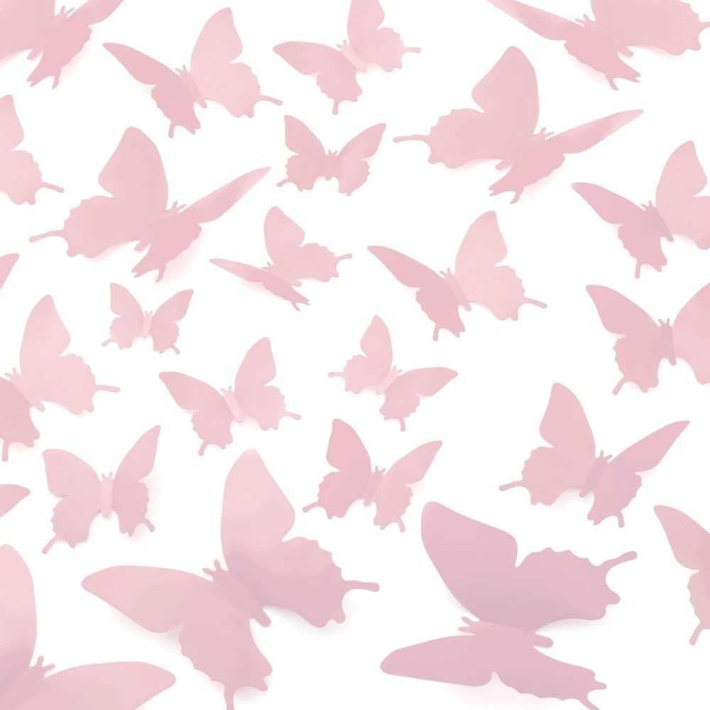 3D Butterfly Wall Decor 24/48pcs – DIY Removable Room, Party & Wedding