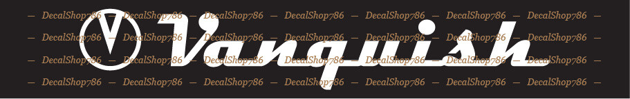 Vanquish Yachts – Outdoor Sports – Vinyl Die-Cut Peel N’ Stick Decals/Stickers