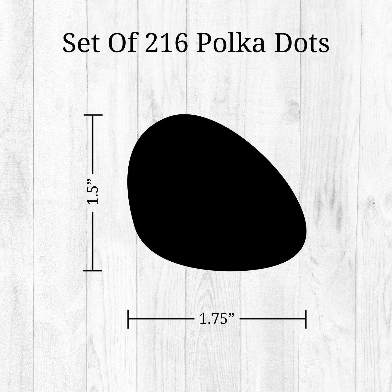 Decalcomania Irregular Black Dots Wall Decals – Set of 216 Small Dalmation Do…