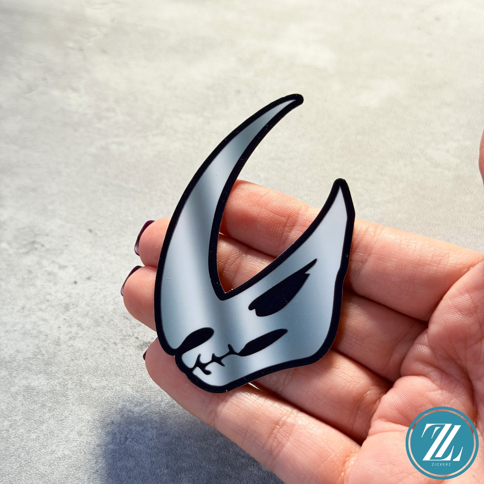 Mandalorian Beskar Mudhorn Signet Symbol Sticker, Star Wars Decal