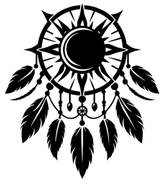 Dreamcatcher Sun Feathers 5″ Vinyl Decals Car Truck Window Laptop Color Options
