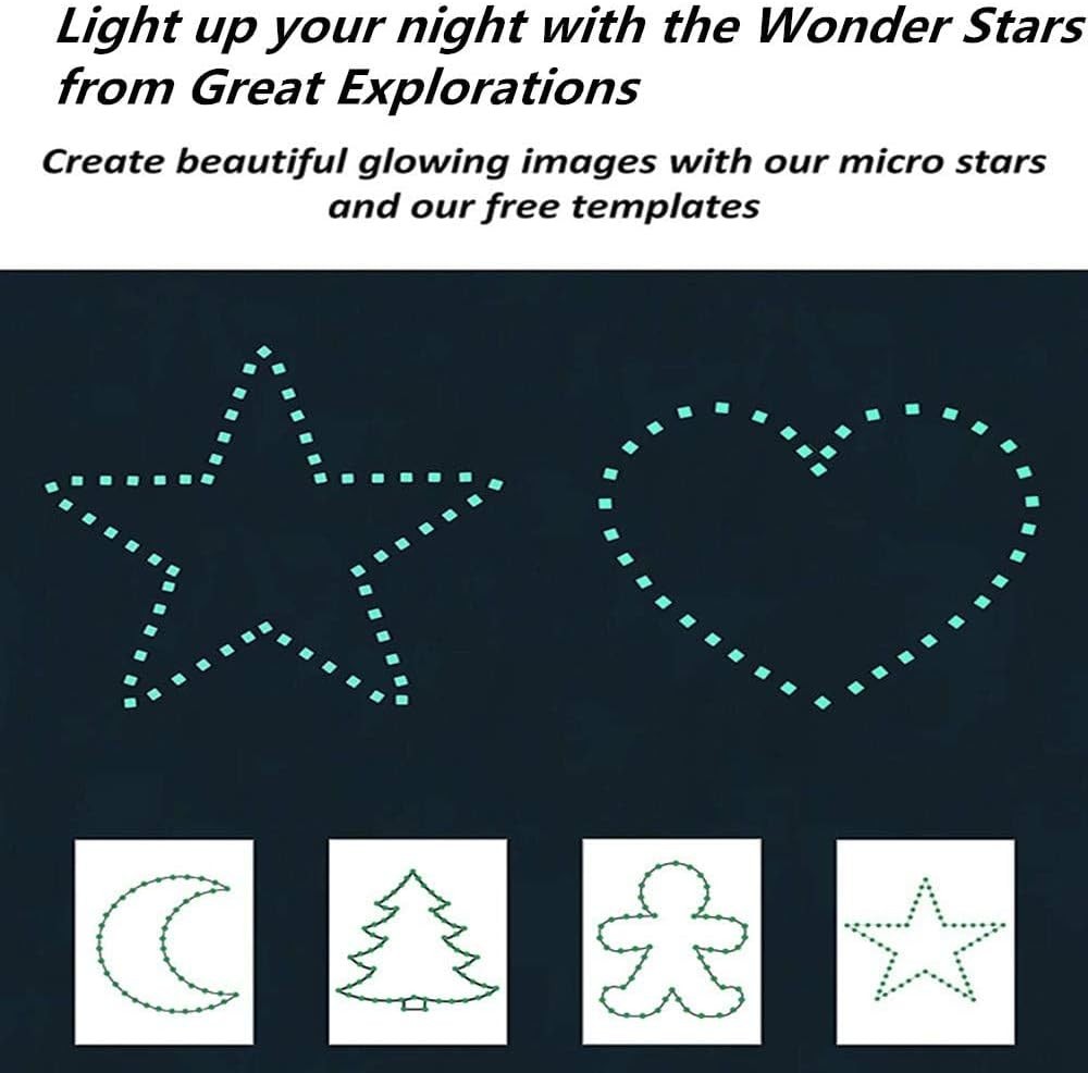 Multi-Sized Glow Stars Ceiling Stickers – Perfect for Kids’ Nighttime Dreaming
