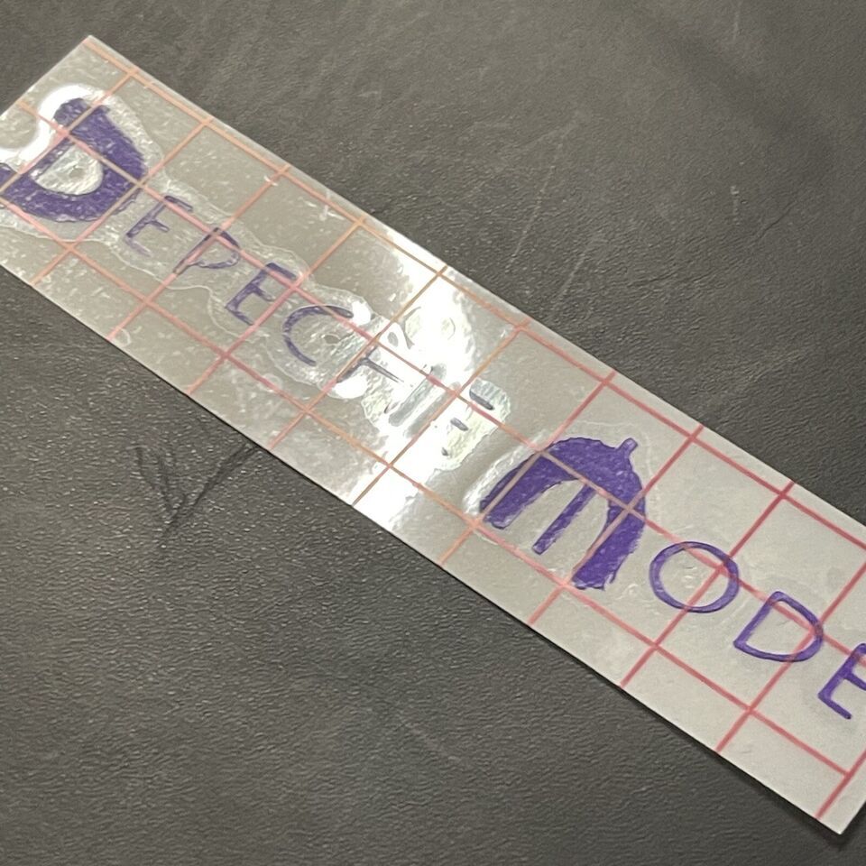 Depeche Mode Car Decal Vinyl Band Logo Glossy Bumper Sticker Synth Pop New Wave