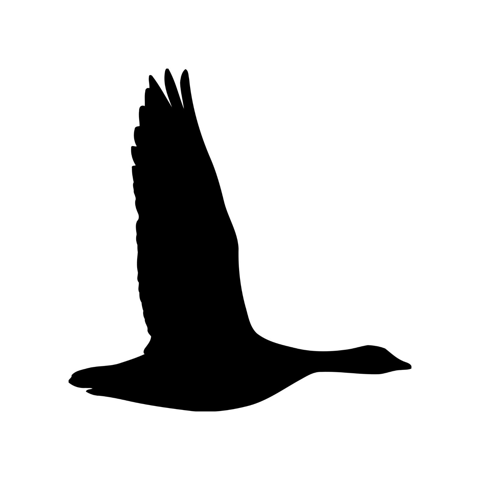 Flying Goose Vinyl Decal – Waterfowl Bird Canada Geese – Die Cut Sticker