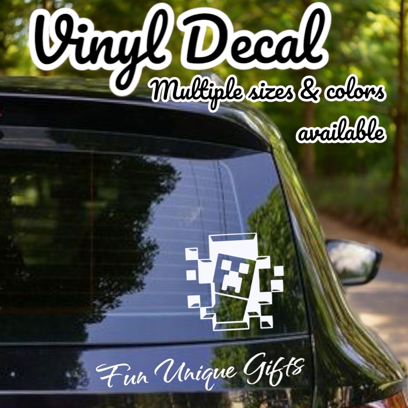 Minecraft Creeper Vinyl Decal Sticker -Multiple Colors & Sizes- FREE SHIPPING