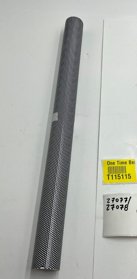 Sunice Self Adhesive Black Dotted Perforated Home Mesh Vinyl Film 17.7″x78.7″
