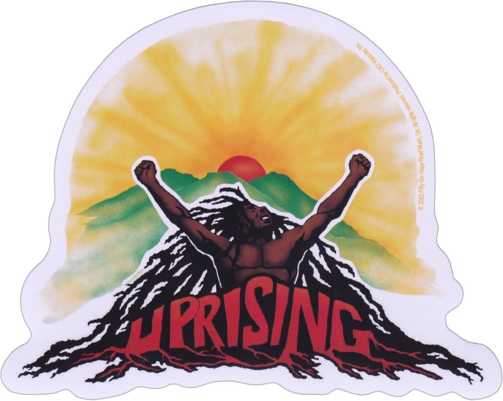 Sticker – Bob Marley Uprising Album Cover Art Repro 5″ x 3.88″ Die Cut #10333