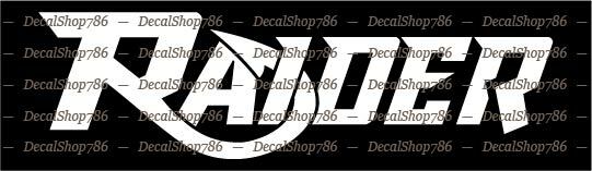 Raider Boats – Outdoor Sports – Vinyl Die-Cut Peel N’ Stick Decals/Stickers