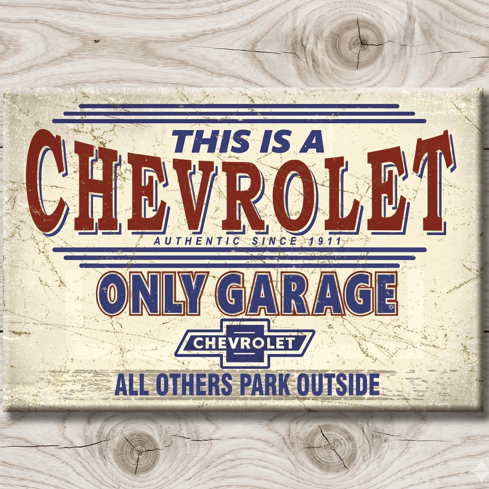 Chevrolet Only Garage Magnet