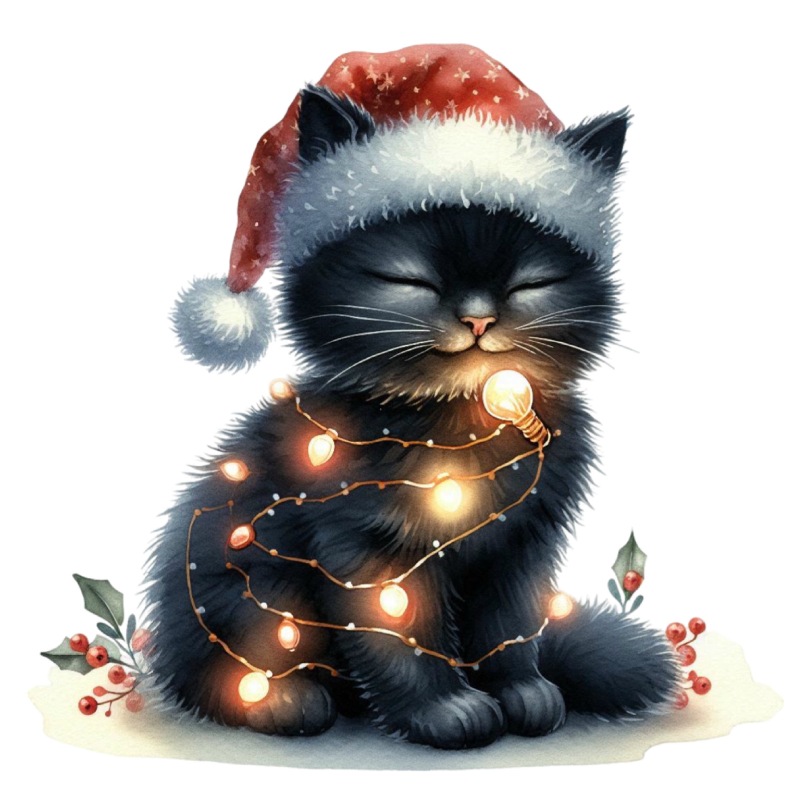 Black Cat Wall Decal Sticker 18X18cm Large
