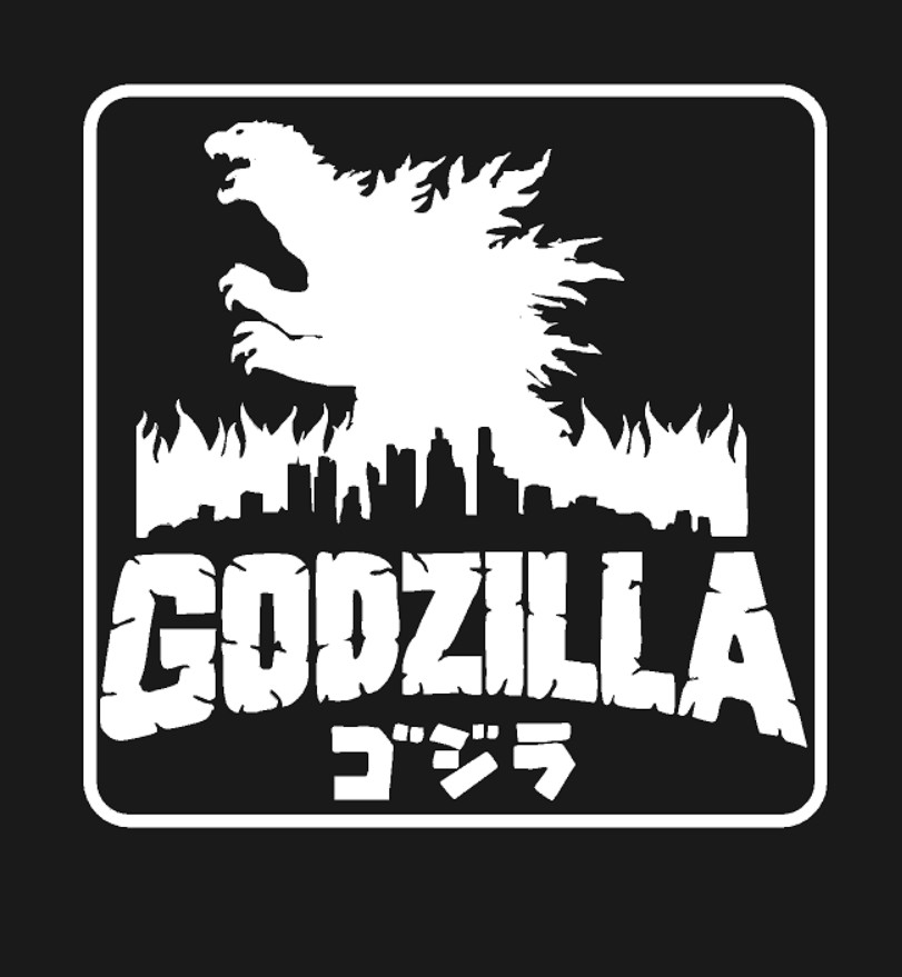 GODZILLA Gojira Kaiju Horror City Vinyl Decal Window Sticker CHOOSE SIZE COLOR