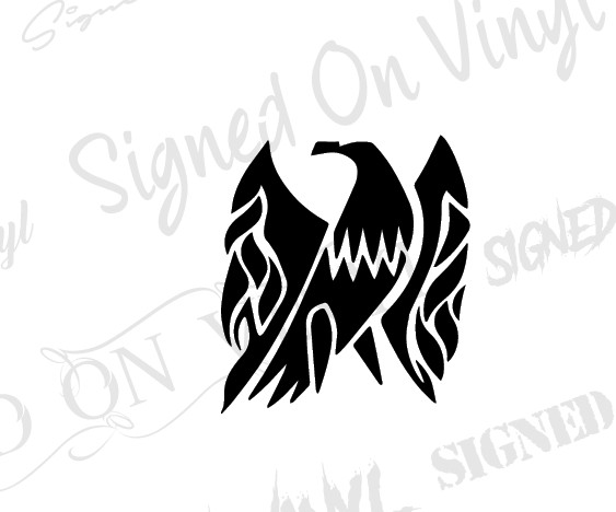 (3) 1.5″ gibson firebird bird guitar vinyl Decal sticker version 2