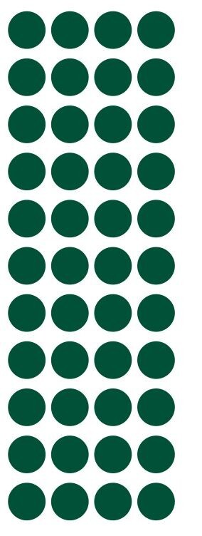 3/4″ Dark Green Round Label Dots Stickers Color Coding Inventory 3/4 Inch Dot