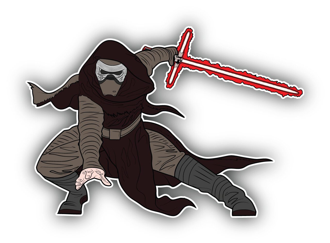 Star Wars Cartoon Character Sticker Bumper Decal – ”SIZES”