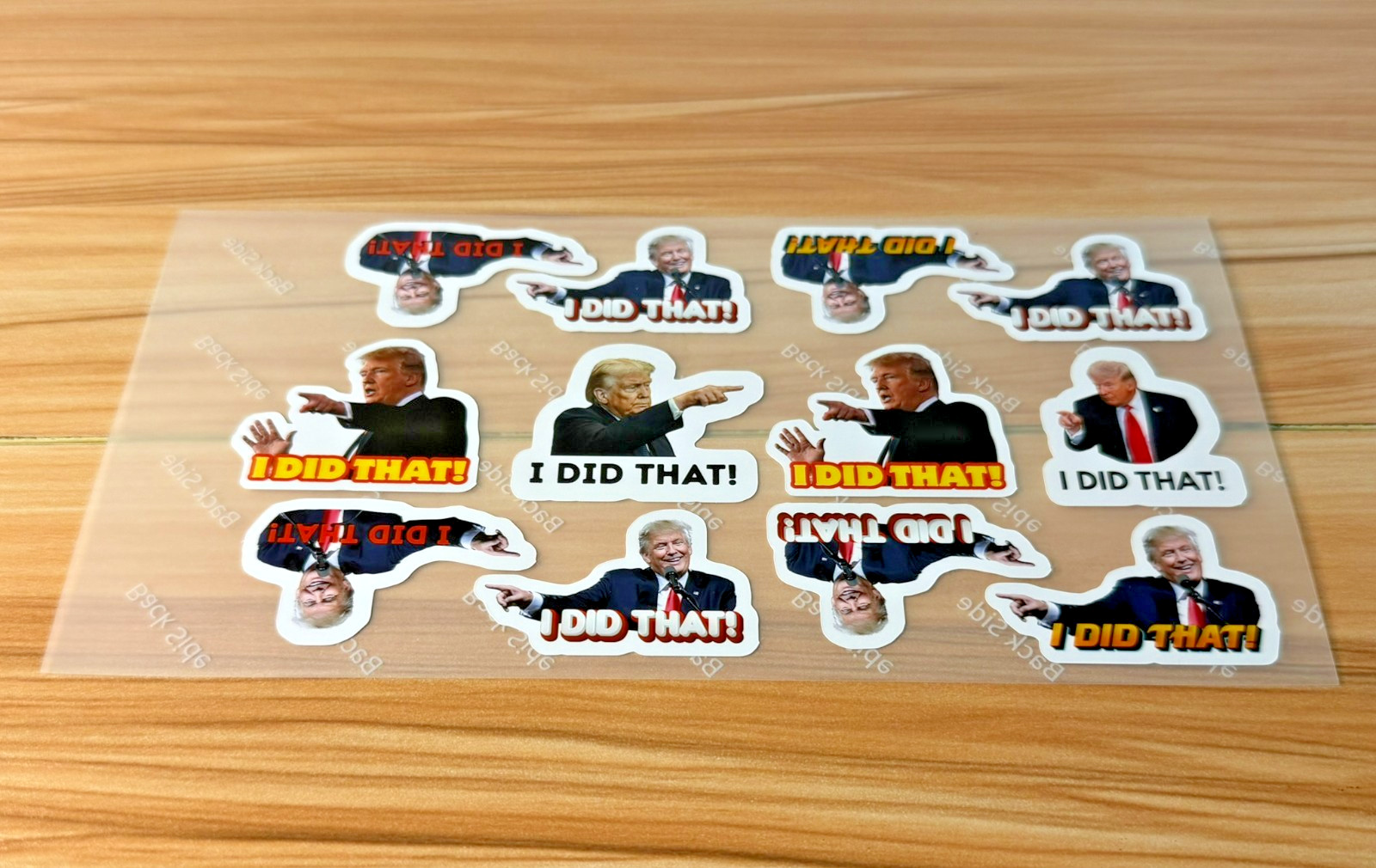 Trump I DID THAT Stickers 50 Pack Waterproof Political Anti Trump Decals 1.5″