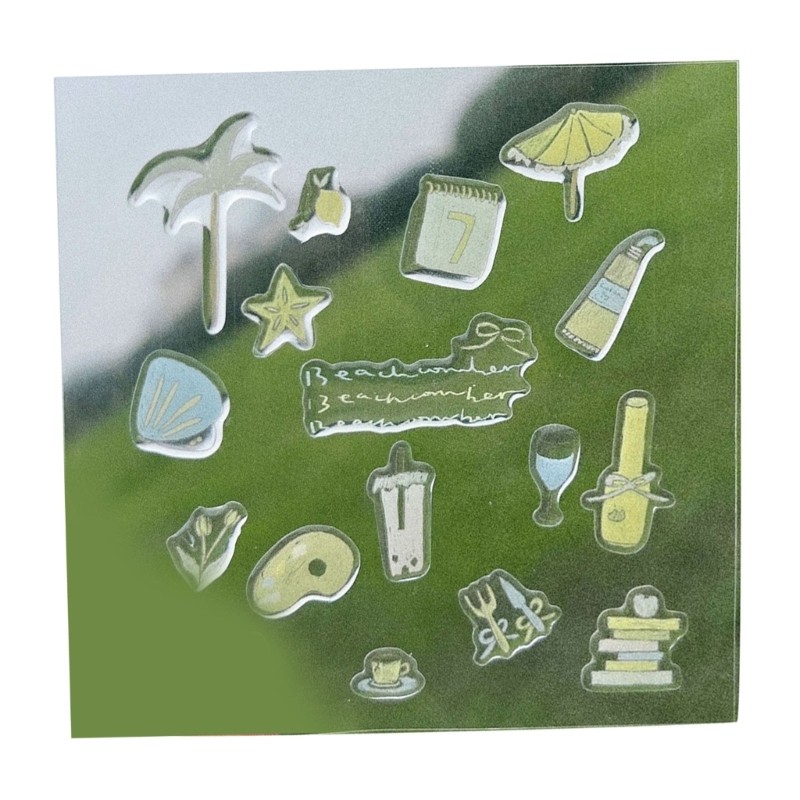 Various Cute Pattern Jelly Stickers Decals For Gift And Room Decoration No
