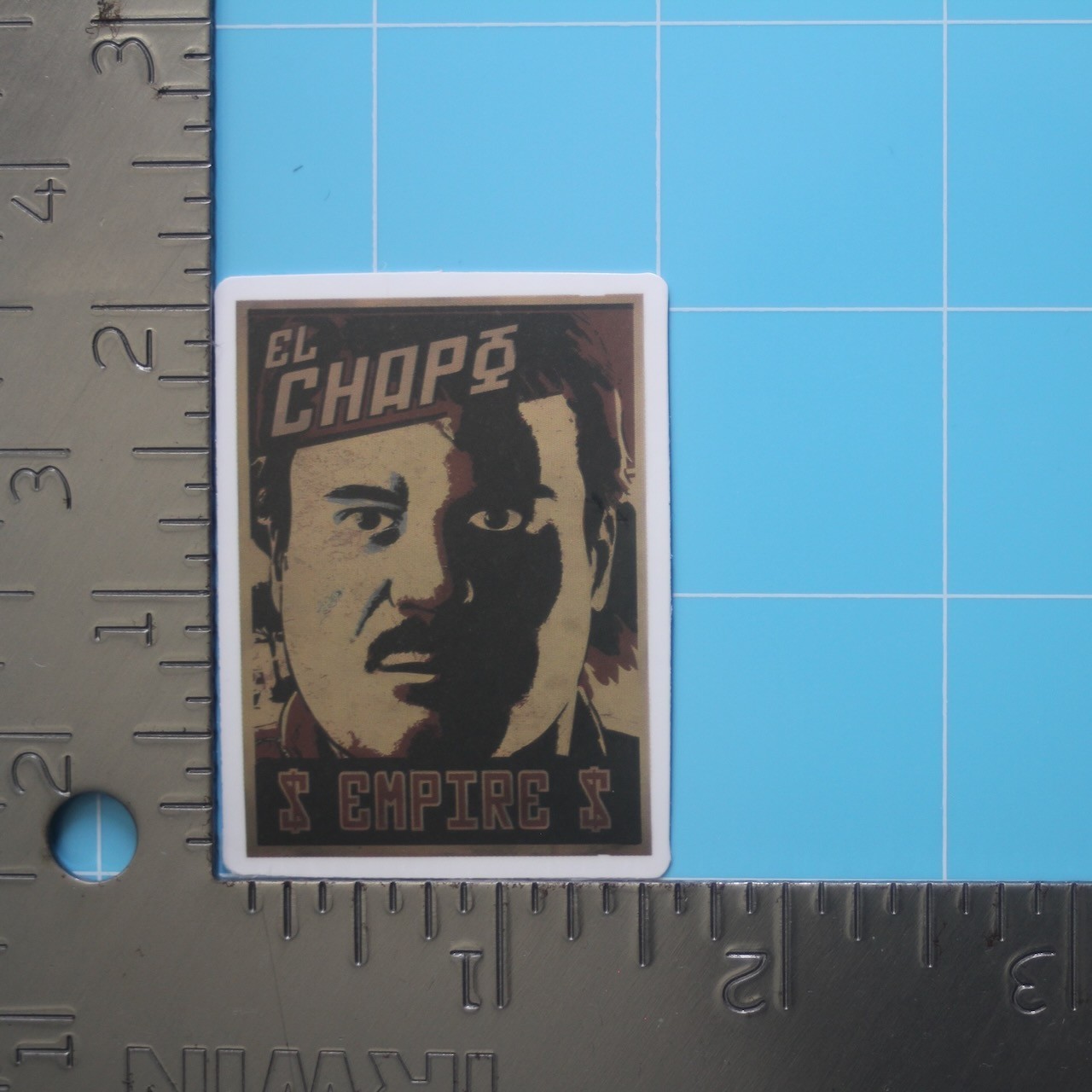 El Chapo Sticker (JOAQUÍN GUZMÁN) Mexican Cartel Gangster, Gloss PVC Decal