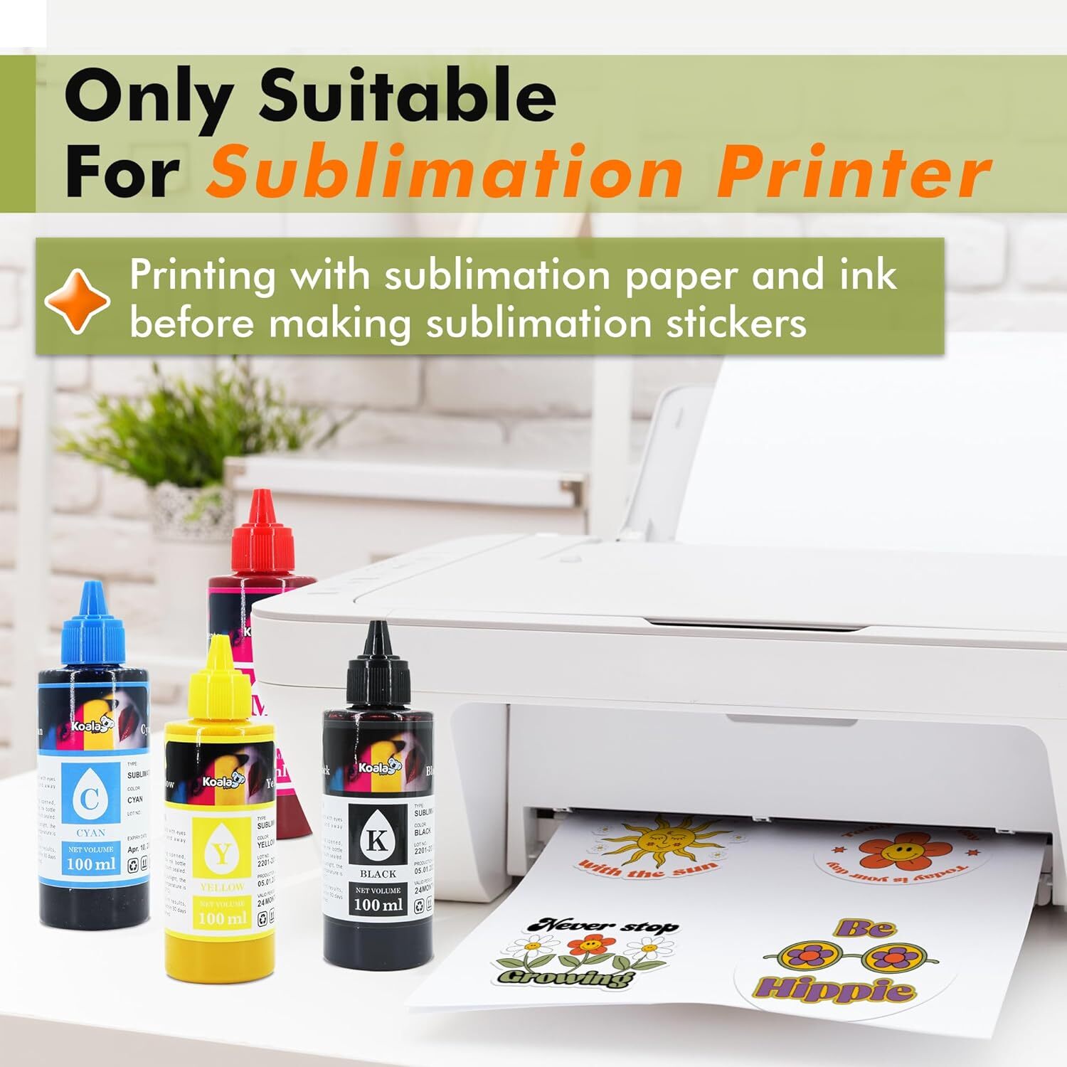 25-75 Sheets Koala Sublimation Vinyl Sticker Paper Clear Waterproof 8.5×11 Matte