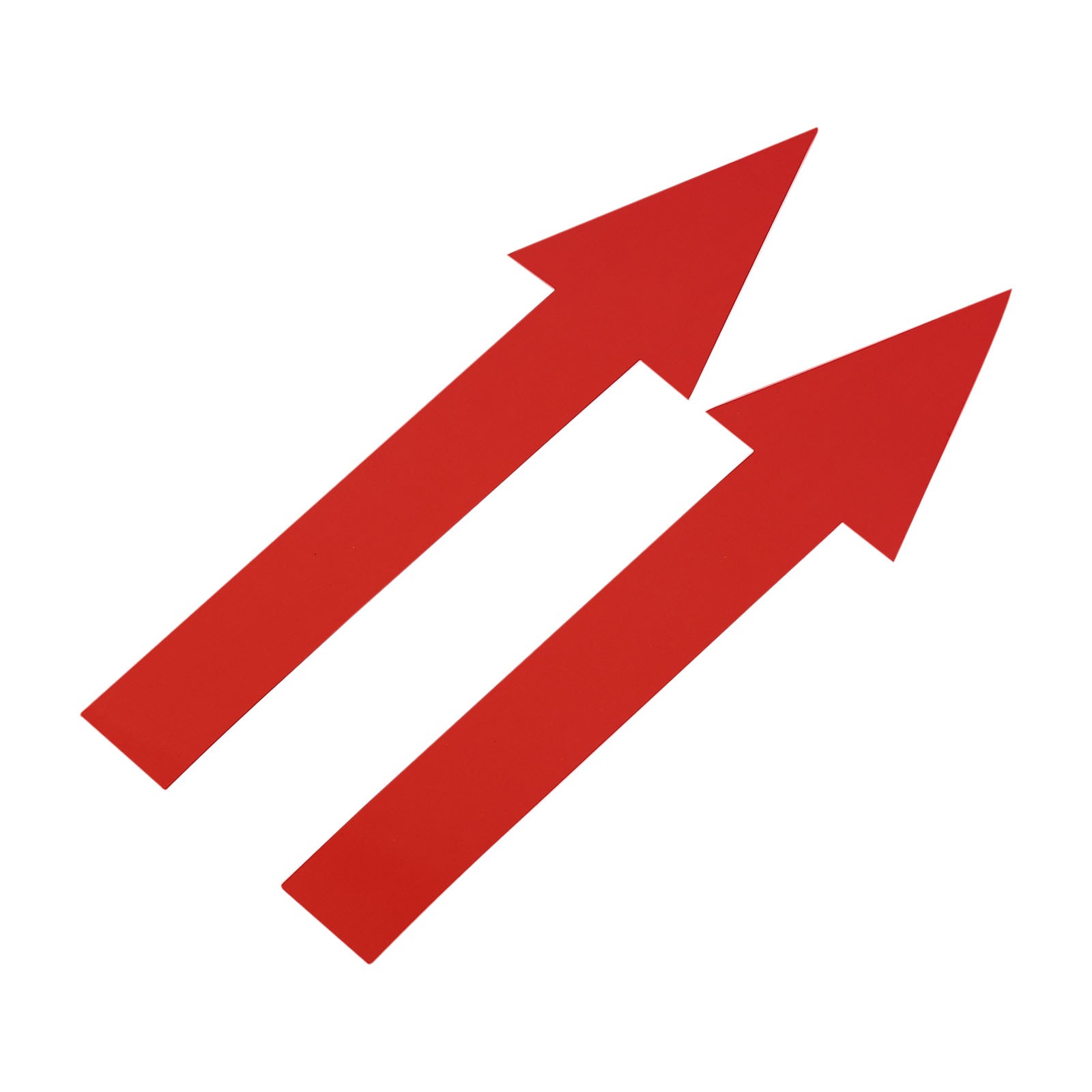 80pcs Arrow Sticker,20x5cm PVC Removable Self Adhesive Waterproof Signs,Red
