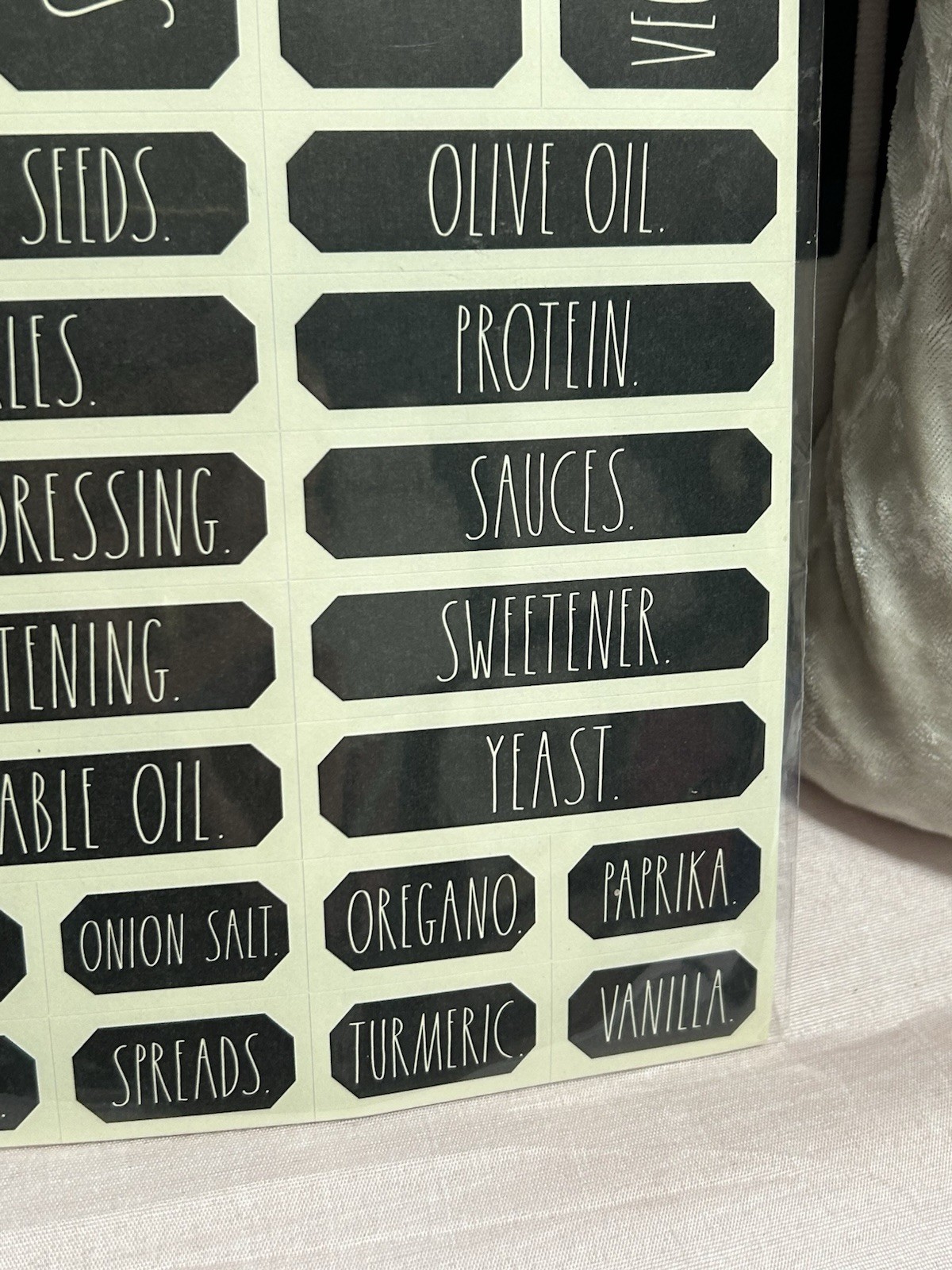 Rae Dunn 280 Organizing Household Labels Stickers Labels NWT