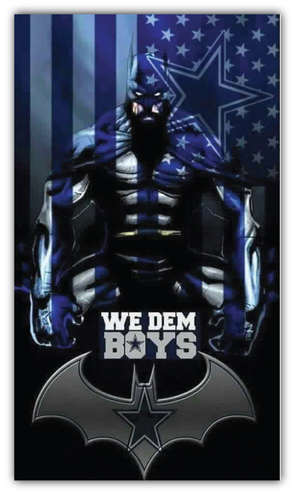 Dallas Cowboys NFL Batman Car Bumper Sticker Decal – 3” or 5”
