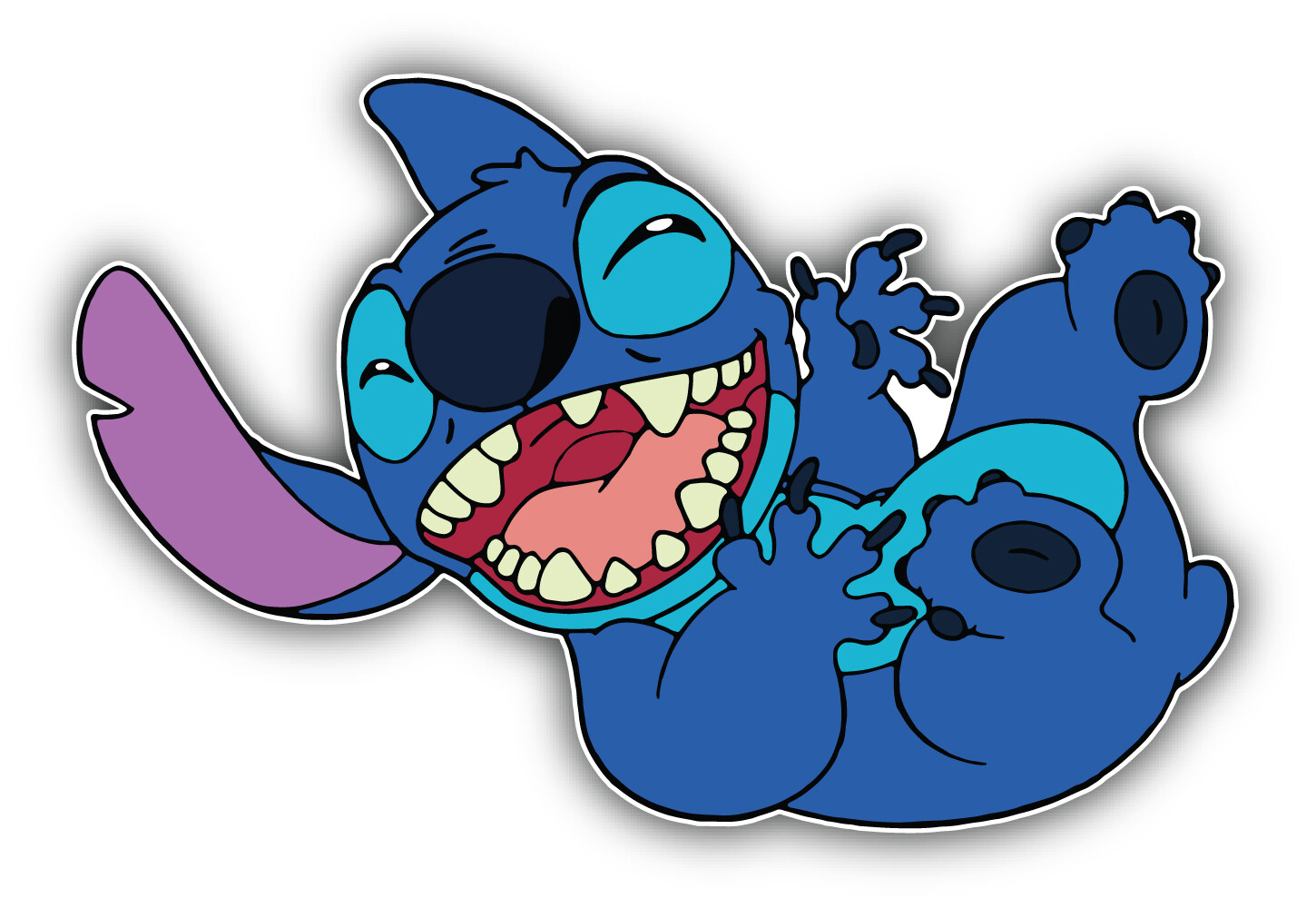 Lilo & Stitch Cartoon Smiling Sticker Bumper Decal – ”SIZES”