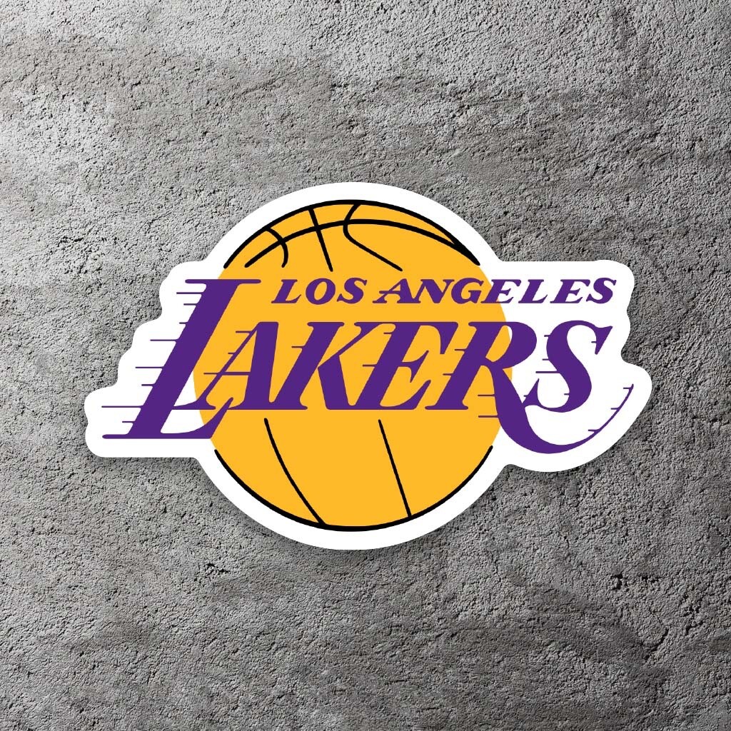 LA Los Angeles Lakers NBA Vinyl Sticker 4″ Wide – Includes Two Stickers