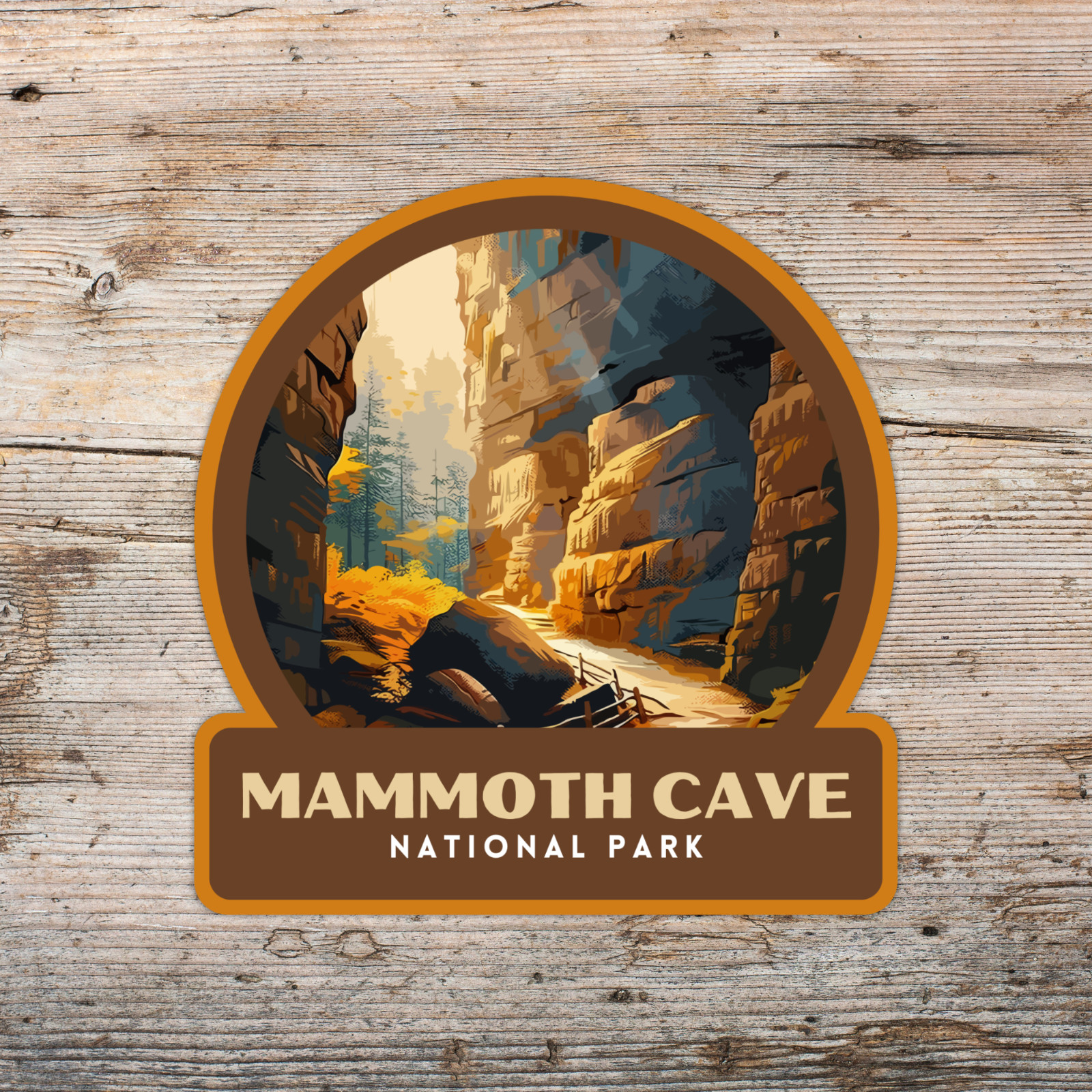 Mammoth Cave National Park Sticker Vinyl Decal Laptop Water Bottle Cooler