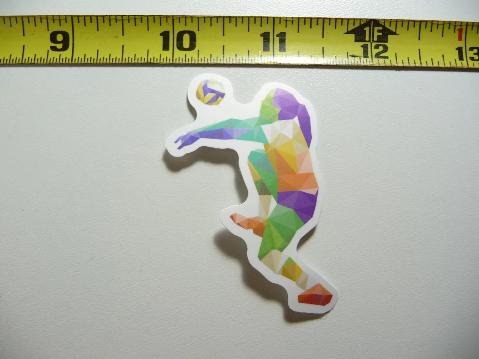GIRL WOMAN VOLLEYBALL PLAYER COLORFUL SMALL STICKER DECAL GAME ATHLETIC SPORTS