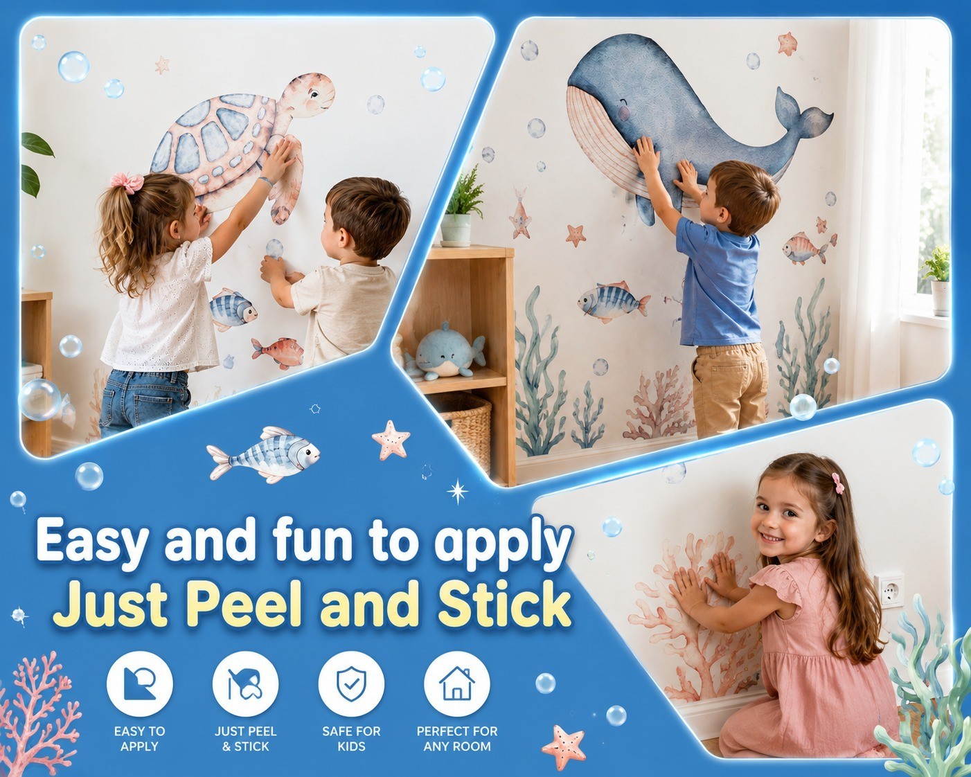Spider Hero Removable Wall Sticker Vinyl Decal for Kids Bedroom Home Decor, Art