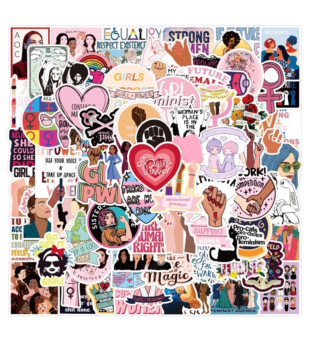200pcs Feminist Stickers, Pride Queer LGBTQ Feminism GIRL POWER Equality,#055183