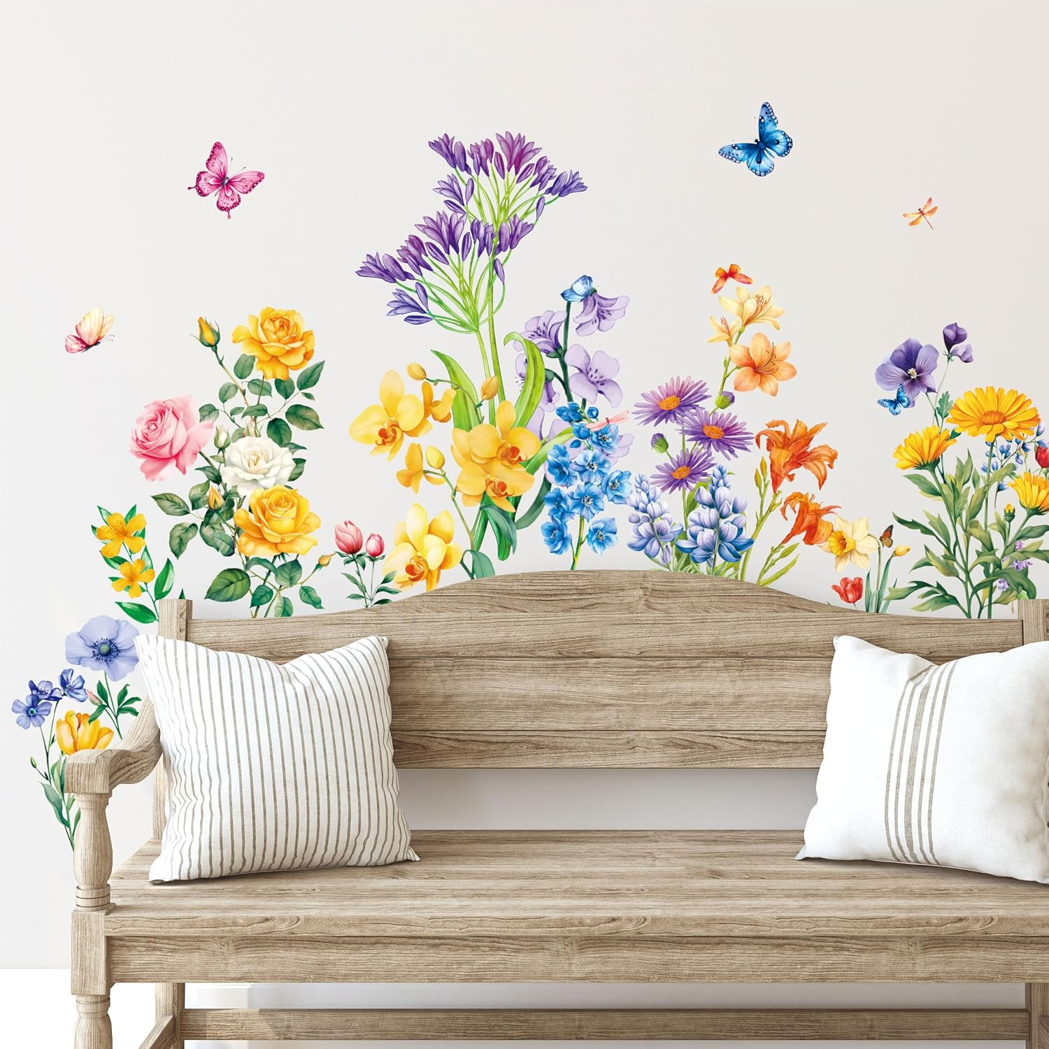 230+ PCS Large Butterfly Wall Decals, Self-Adhesive Vinyl Butterfly & Dot Sticke