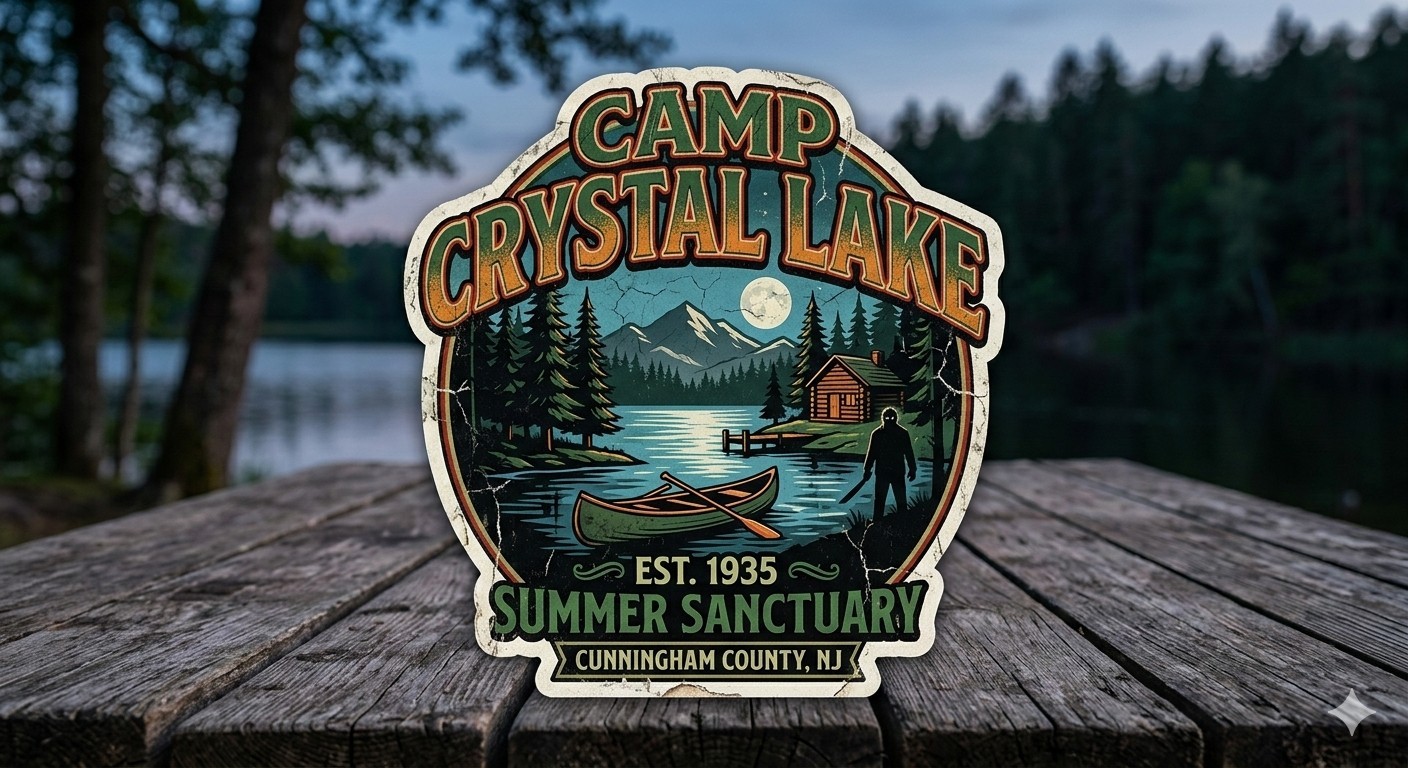 Camp Crystal Lake Sticker Decal Phone Laptop
