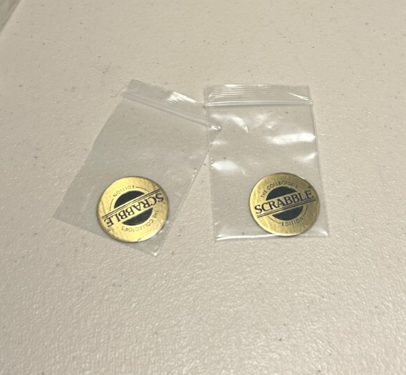 1x Rare Token / Medallion / Coin Replacement Part Franklin Mint Scrabble Chair