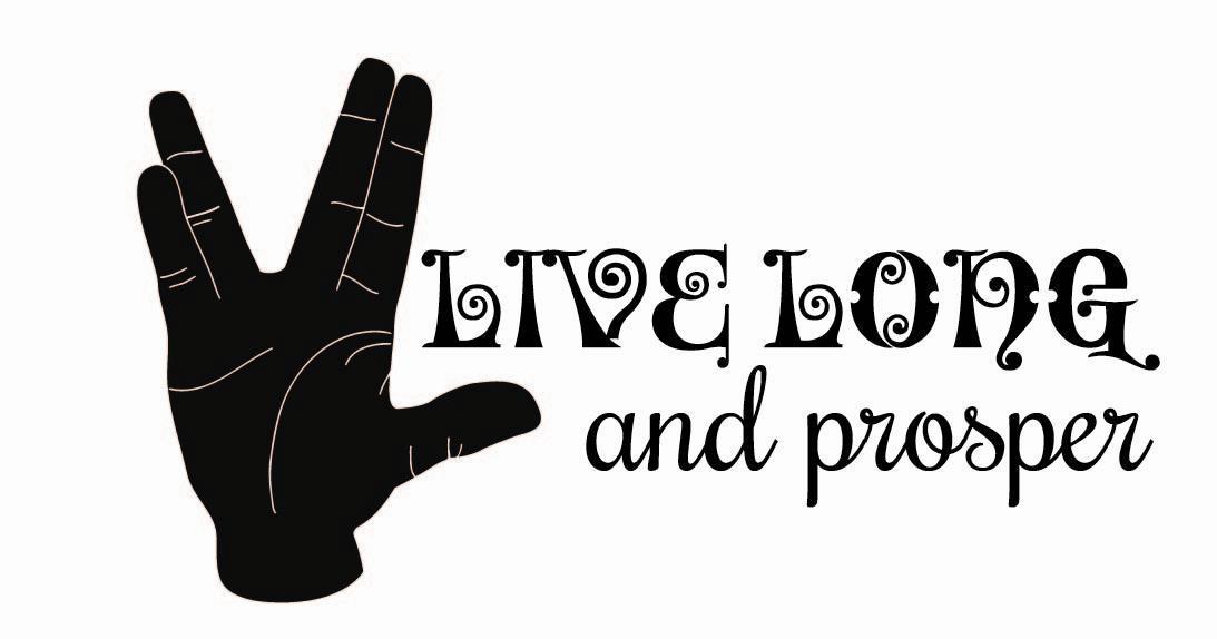 Live Long and Prosper – Star Trek Vinyl Car Decal / Spock Sticker – 10″x6″ Sp3