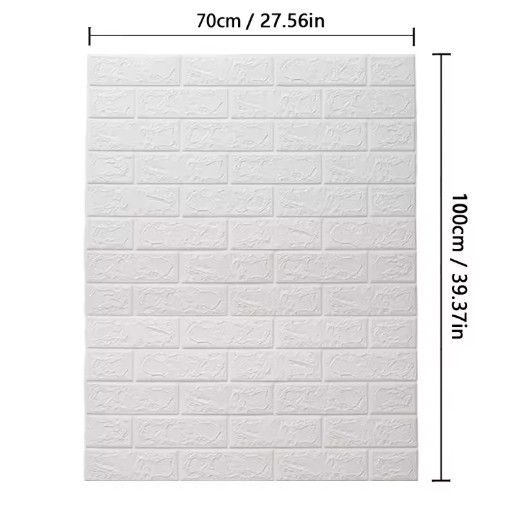 3D Foam Brick Self Adhesive Wallpaper Waterproof Wall Stickers Home Decor