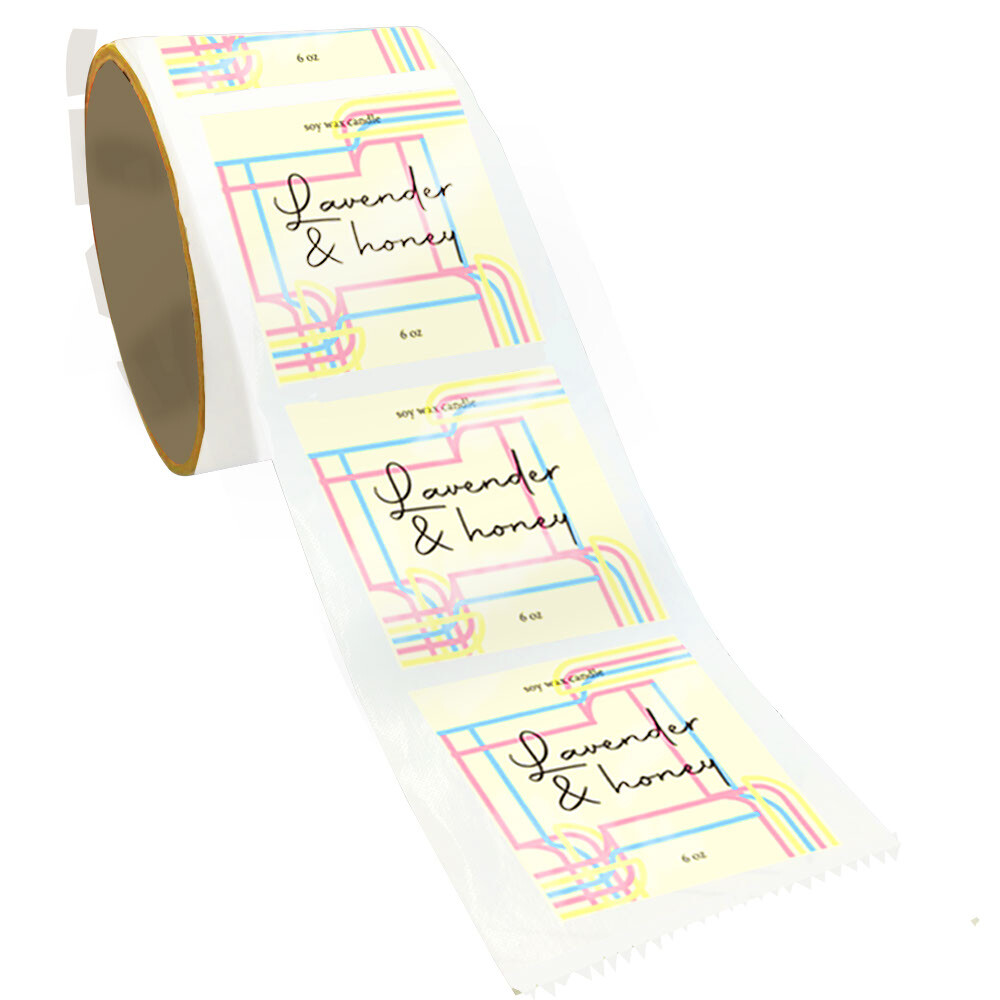 Custom Printed Circle Roll Labels / Stickers Full Color Printed Labels Circle
