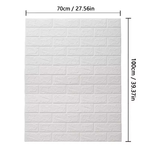 3D Foam Brick Self Adhesive Wallpaper Waterproof Wall Stickers Home Decor