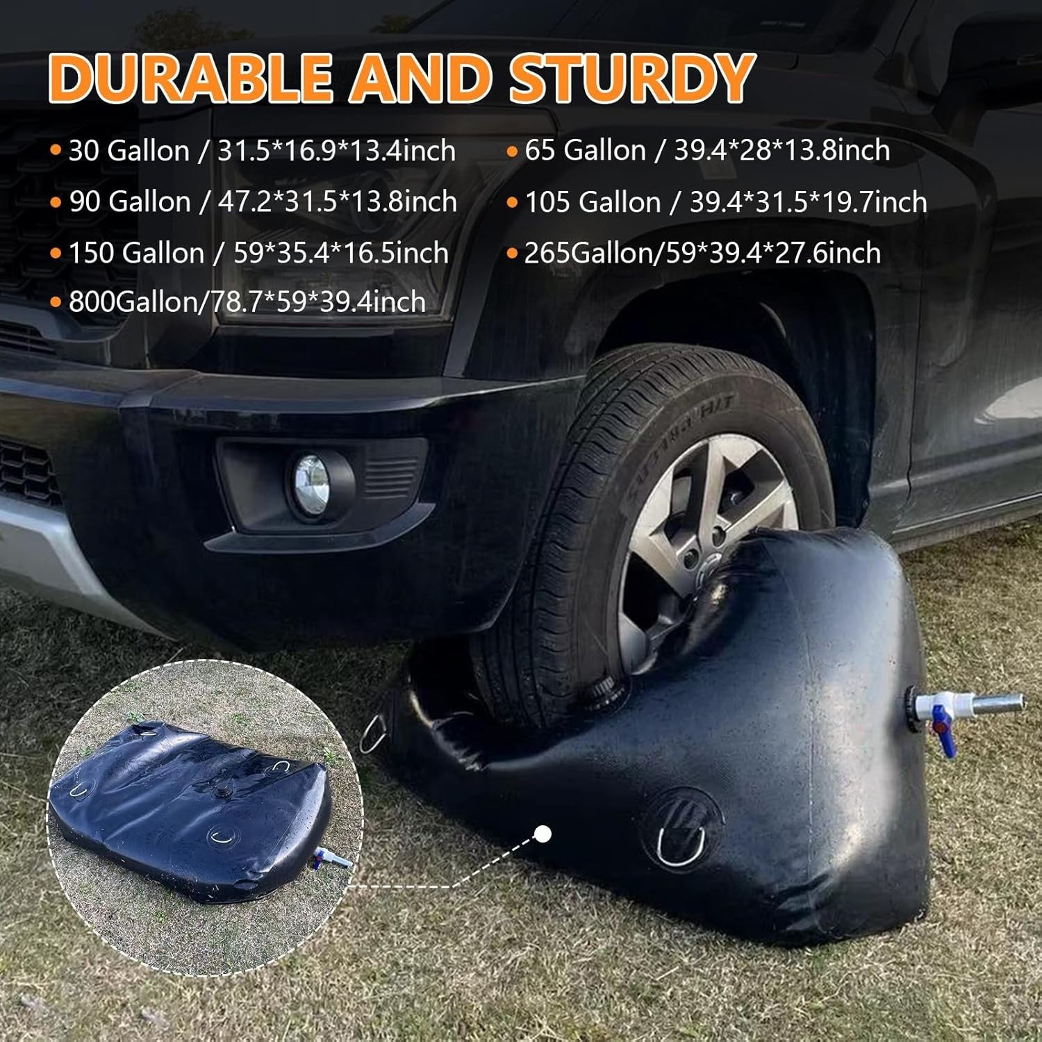 Water Tank, Water Storage Bladder, Portable Water Tank, Water Bladder Tank, Larg