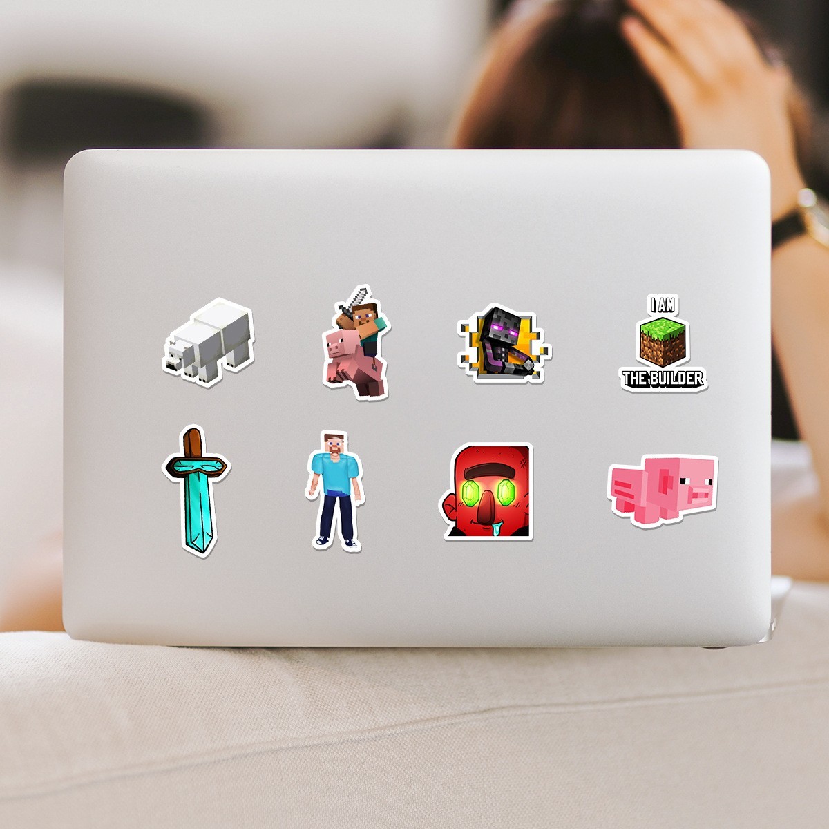 50pcs Waterproof Vinyl Stickers Minecraft Video Game Luggage Phone Laptop Fridge