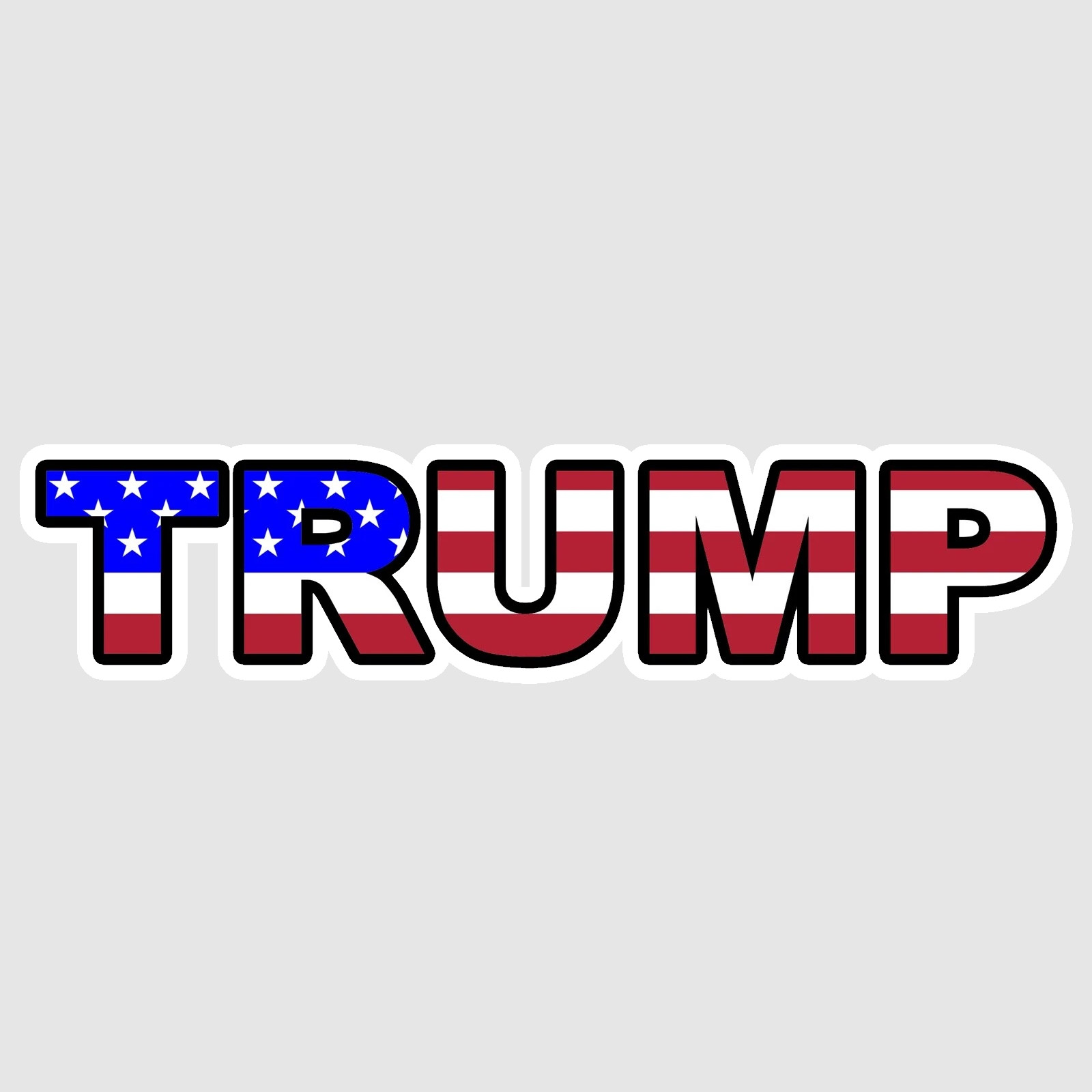 Trump Decal Sticker American Flag Donald 2024 President MAGA Car 03
