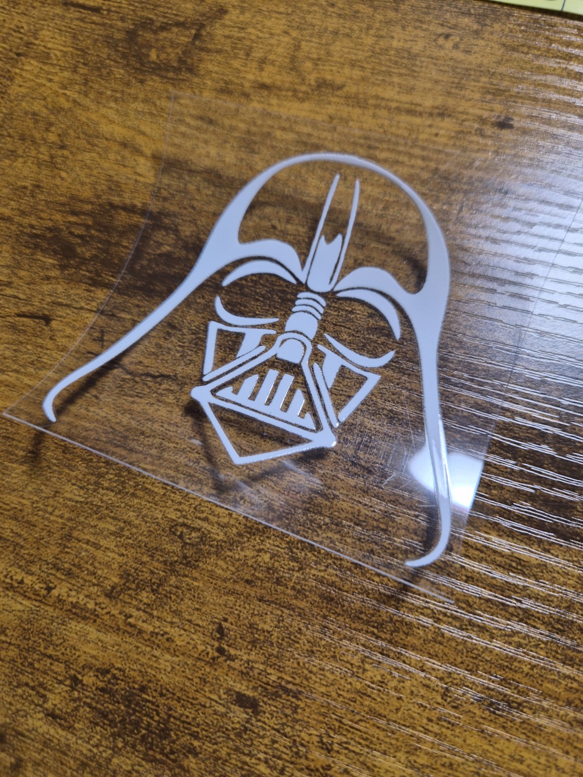 Darth Vader High Quality UV DTF Raised Decal Sticker