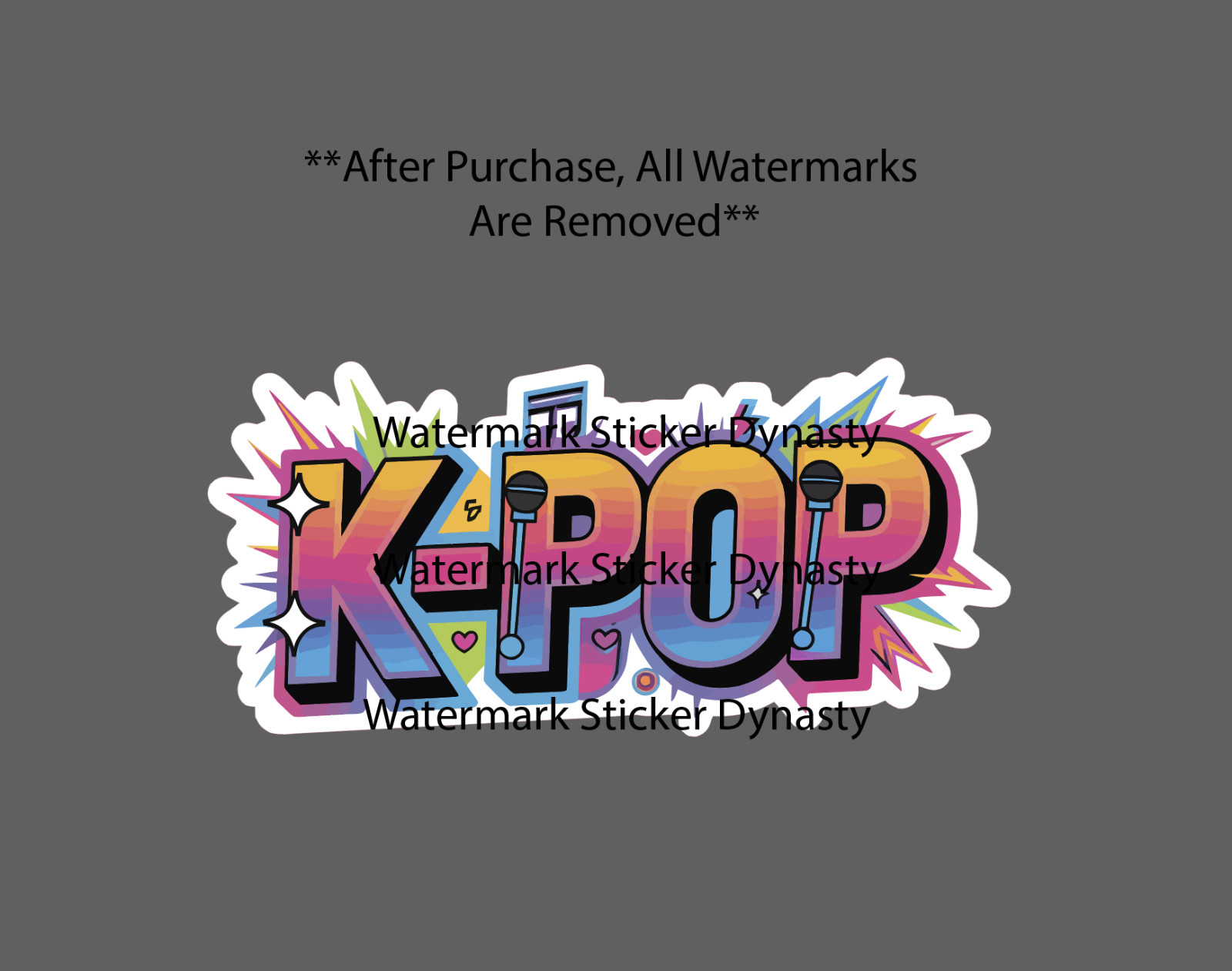 K-POP Sticker Waterproof Decal Korean Pop Music Korea Colorful Gift NEW
