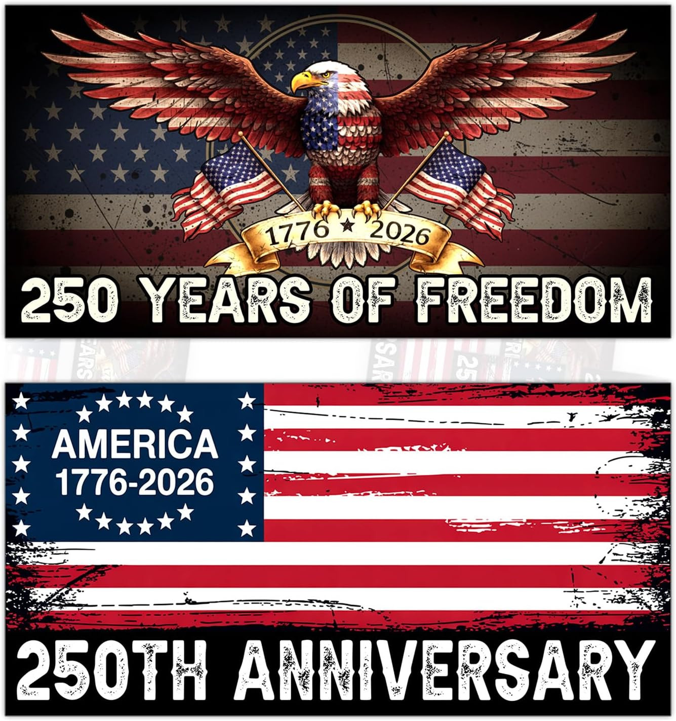 Magnet 250 Anniversary Magnetic Sign Bumper Sticker America National Flag Eagle