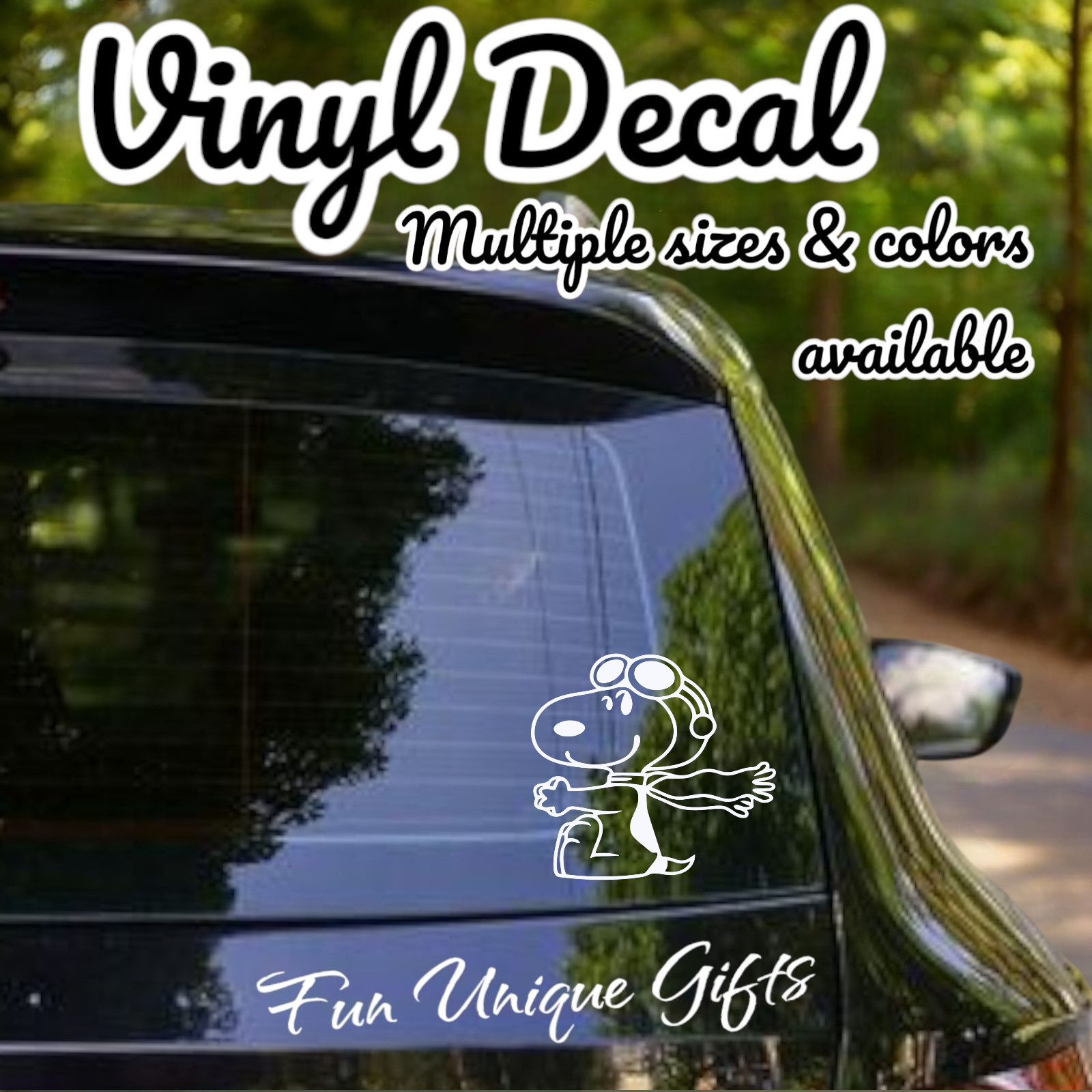 Snoopy Vinyl Decal Sticker -Multiple Colors & Sizes- SHIPS FREE!