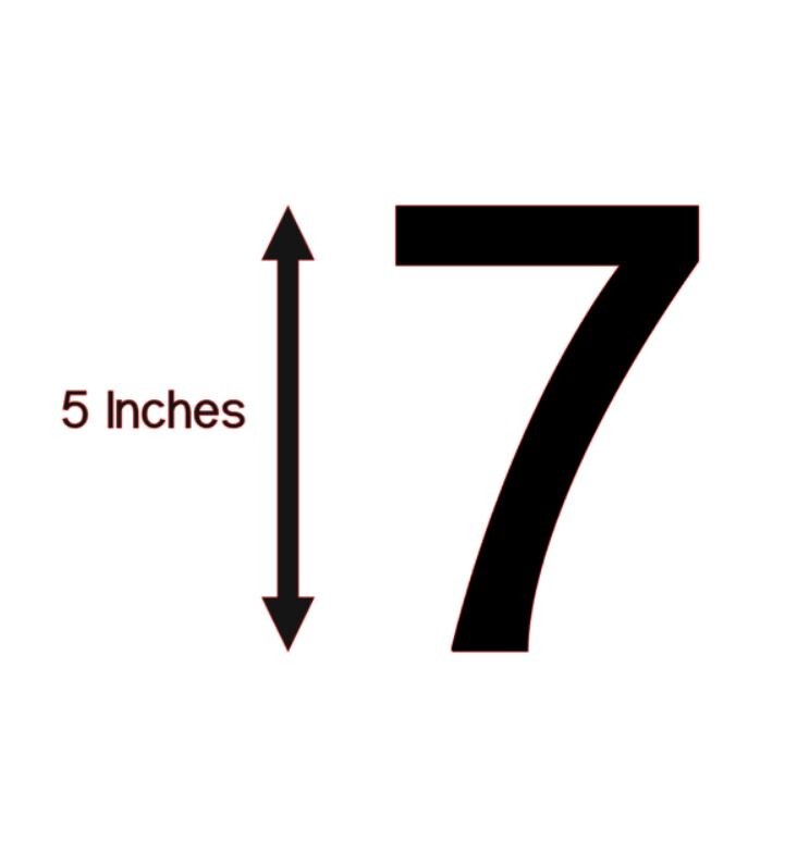 Large Number Stickers Mailbox Address 5″ Vinyl Decal Building House Business Car